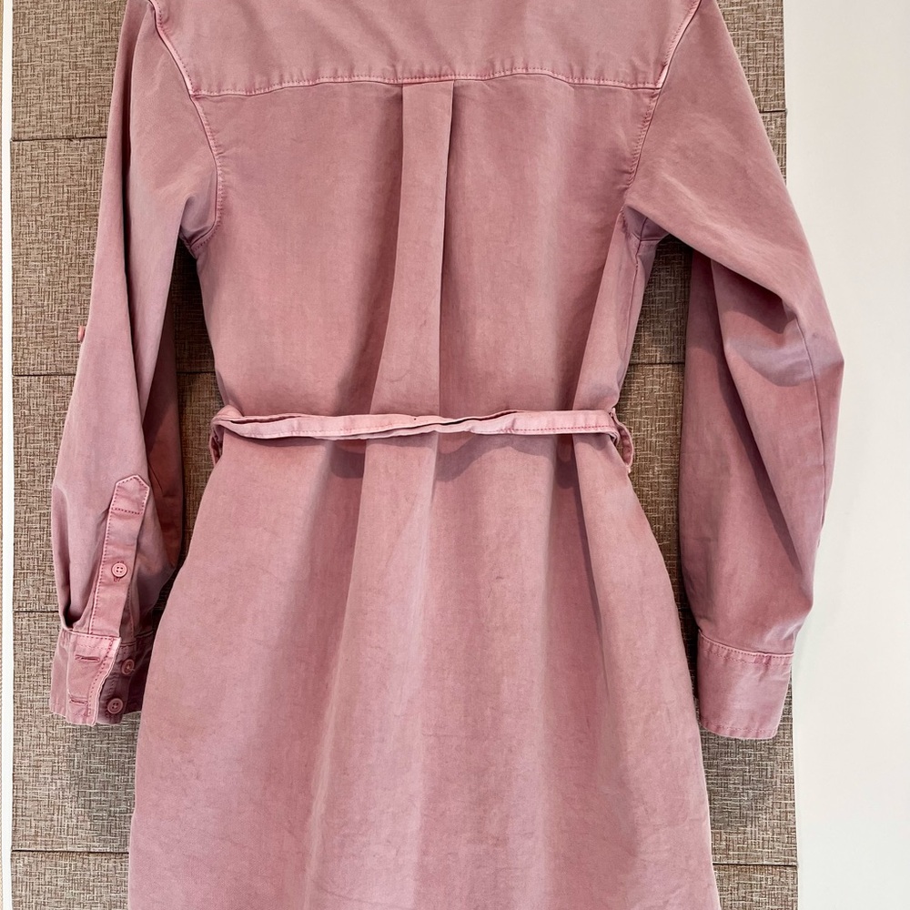 Abercrombie & Fitch Distressed Pink Shirt/Dress/Jacket - Picture 5 of 5